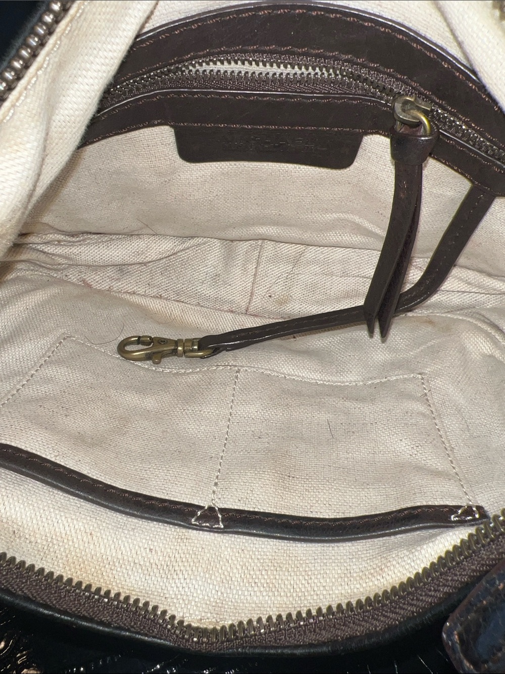 🍫 Vintage Michael Kors "Astor" Rich Espresso Pebbled Leather Buckle Hobo 🍫 - Picture 5 of 5